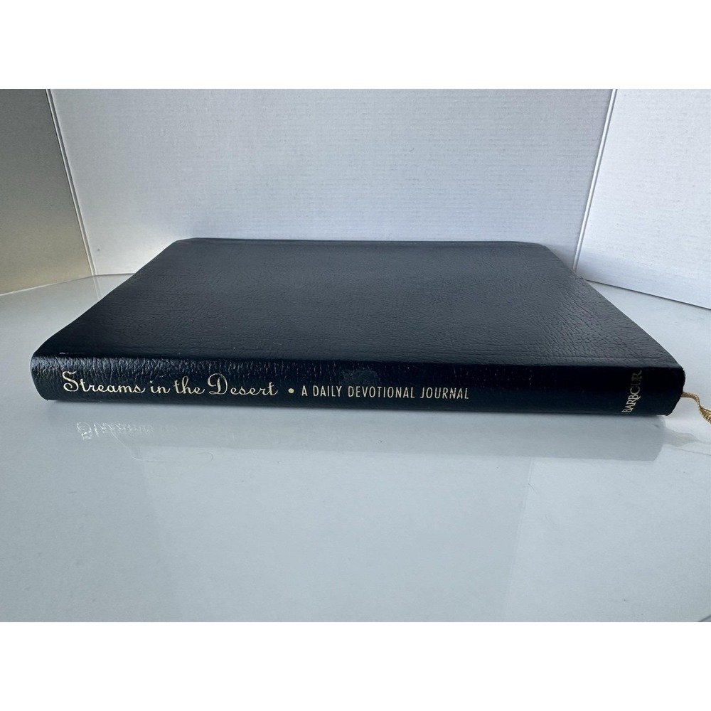 Streams In The Desert Journal by Cowman, Ms. Charles E, Leather Bound Devotional